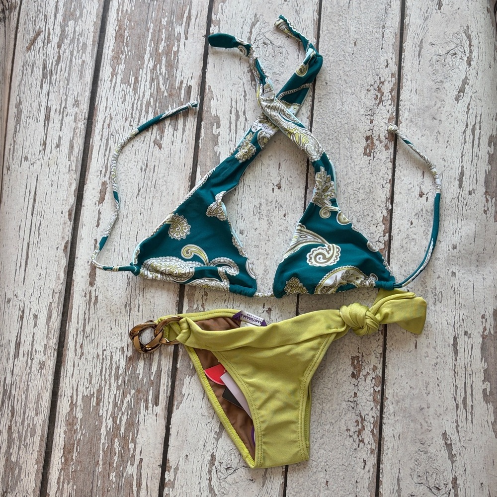 CIA MARITIMA Beachwear Verdi Biquini - Sz S